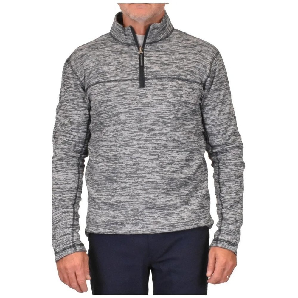 Vintage 1946 Men's Space Dyed Fleece Quarter Zip Sweatshirt